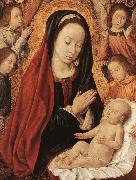 Master of Moulins Madonna and Child Adored by Angels oil painting reproduction